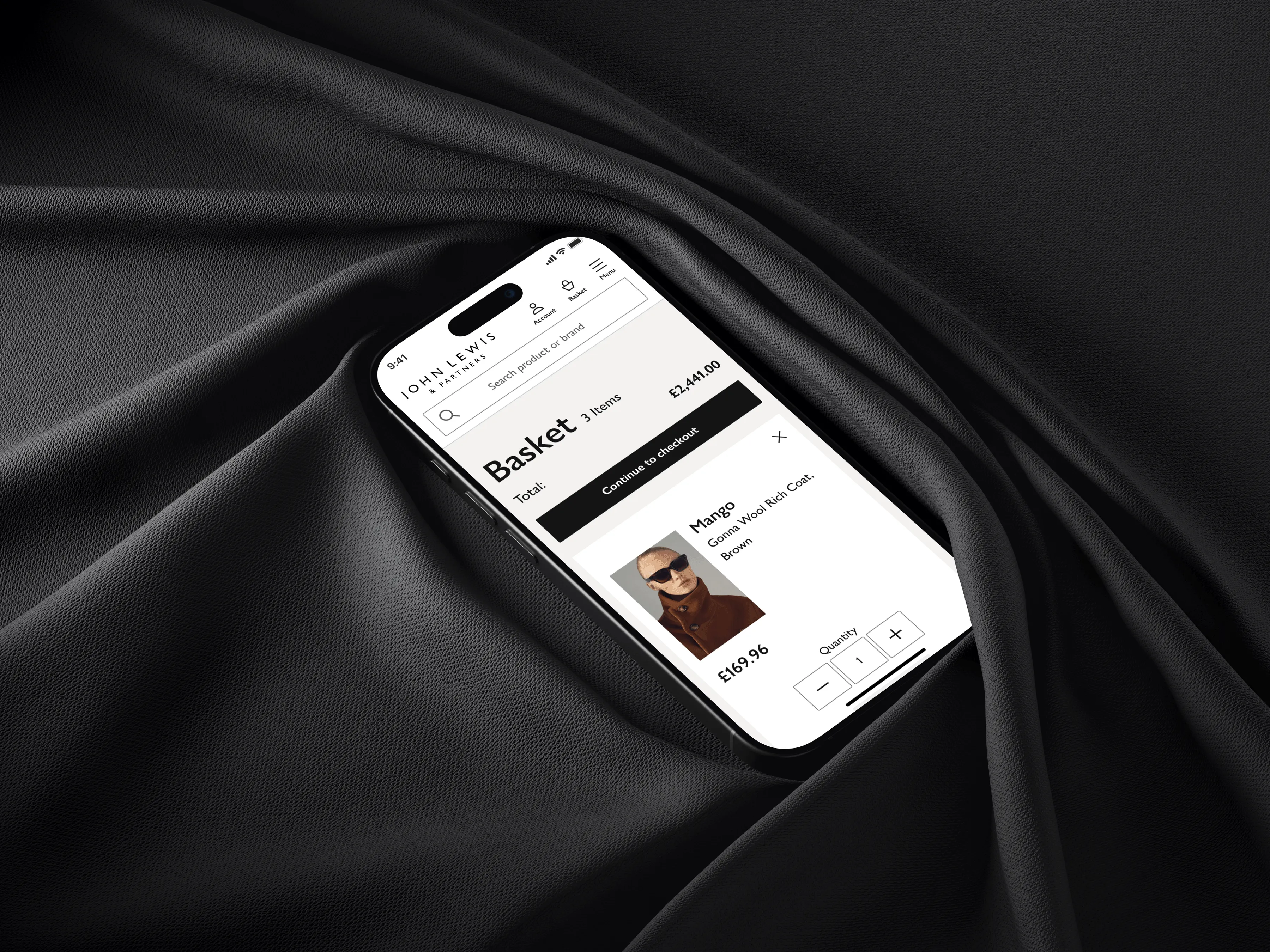 User interface screen mockup