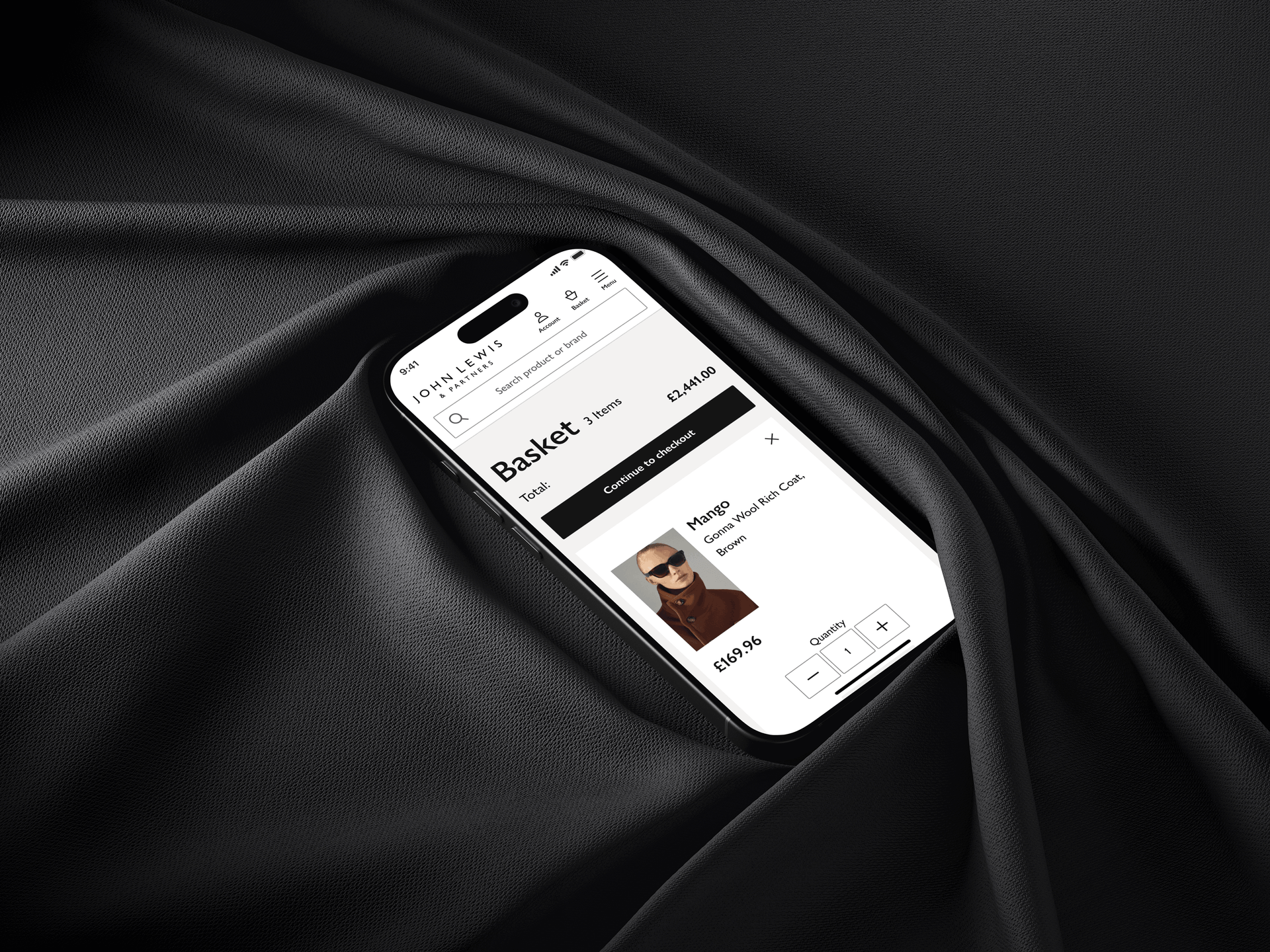 User interface screen mockup