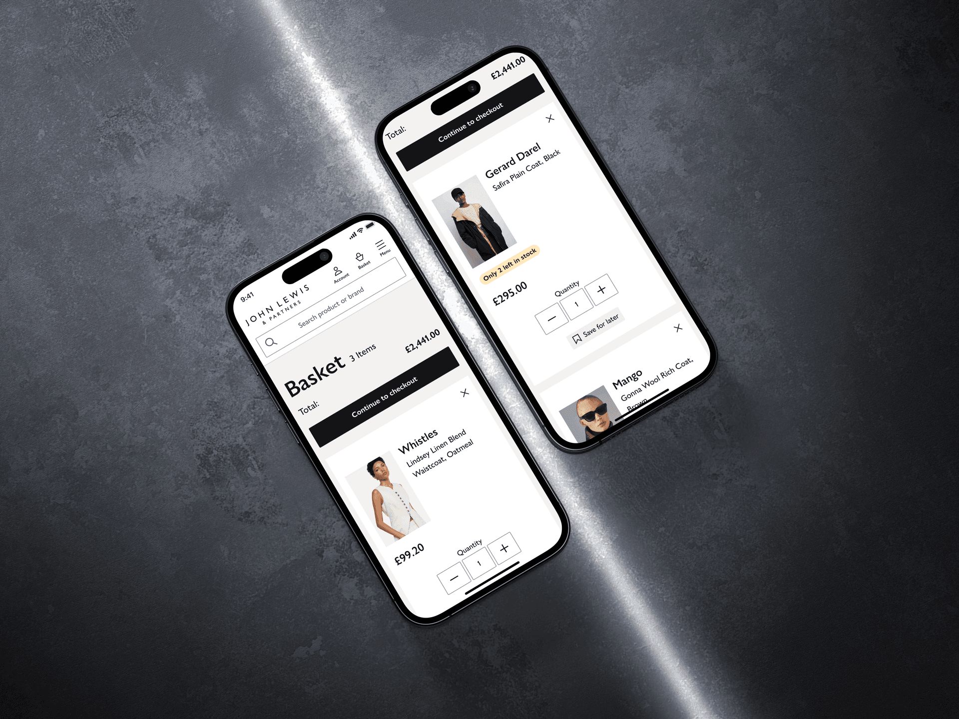 User interface screen mockup